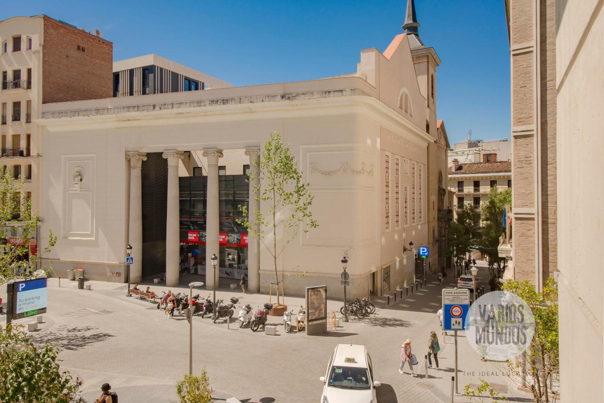 Bright Apt Para 4Pax En Gran Via-Plaza De Carmen E2 Madrid Eksteriør billede